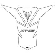 Resim GP Kompozit Yamaha MT-09 2013-2020 Uyumlu Tank Pad Şeffaf 