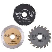 Resim BN5 Miliju Dremel Gravür Testere Kesme Disk Seti Hss-tct-granit 3 Parça 