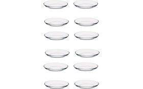 Resim 12'li Küçük Kayık Tabak, Kahvaltılık, 15X11 Cm, Beyaz 