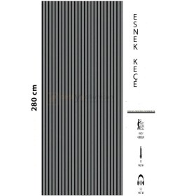 Resim Mdf Ahşap Akustik Duvar Paneli 100X280 cm 