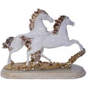 Resim DEKORATİF ÜRÜNLER Salon Takımları-FLY 2Lİ AT BİBLO25X32CM 