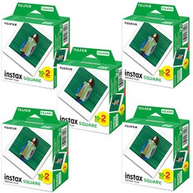 Resim Fujifilm Instax Kare-Square 20'li Film 5'li Set 100 Poz 