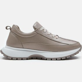 Resim Cees Vizon Hakiki Deri Kadın Sneaker Vizon 