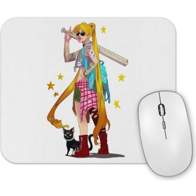 Resim Baskı Dükkanı Girl Over Power Mouse Pad 