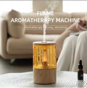 Resim Asfal Ahşap Şık Hava Nemlendirici 125 ml Aromaterapi Nemlendirici Makinesi Difüzör 