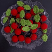 Resim 30 Adet Kırmızı Kiraz Pom Pom DIY Bayrak Banner Dekorasyon Aksesuarları Saç Aksesuarları Giyim Çantaları Takı Süsleri Top Kolye Çok Amaçlı Dekorasyon Malzemeleri 