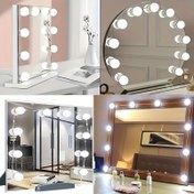 Resim 10/12/14 adet Modern LED Aksesuar Ayna Işıkları, Ayarlanabilir Parlaklık ve Renk, USB Güçlü, 5V USB Kaynak, Yatak Odası, Banyo, Ofis Makyaj Ayna Aydınlatması - Şık Plastik Tasarım, Makyaj Ayna Işıkları 