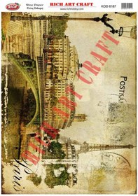 Resim RİCH PİRİNÇ DEKOPAJ KAĞIDI KOD:8187 