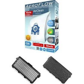 Resim AeroFlow Miele S381 Hmı1 Hepa Filtre + 4 Adet Gn Toz Torbası 