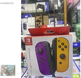 Resim Nintendo Joy-Con Mor-Turuncu Kablosuz Switch Oyun Kolu 