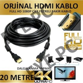 Resim 20 Metre Hdmi Kablo Görüntü Ses Aktarim Kablosu 20 M 