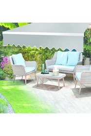 Resim ENLIS Polyester Balkon Tentesi Açık Gri 200x150 cm Güneşlik Bahçe Teras Tentesi 