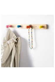 Resim IKEA Çocuk Odası Duvar Askısı Genişlik: 47 Cm Renkli Askı Portmanto Ahşap Askılık 