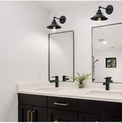 Resim Riolight Vintage,rustik Siyah Mafsallı 1xe27 Banyo Ayna Üstü Apli Siyah 