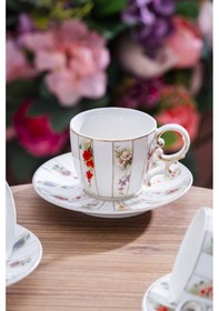 Resim Acar Gisele 6 Kişilik Kahve Fincan Takımı - 100 Ml Renkli 