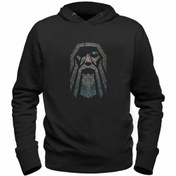 Resim Alfa Tshirt Vikings Baskılı Çocuk Siyah Sweatshirt 