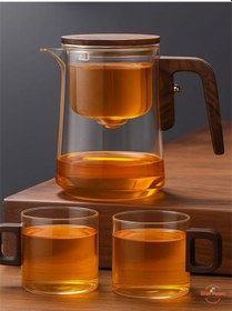 Resim Otomatik Cam Demlik 2 Bardak Hediye Cam 