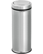Resim Omnisoft FLS FT498 Pratik Kapaklı Paslanmaz Çöp Kovası 20 lt Krom 