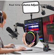 Resim Lemestar X5 Masaüstü Canlı Yayın Ses Kartı, Bluetooth İle Müzik Girişi, Tip-c, Dahili Pil, Profesyonel Ses Kalitesi 10.1" 