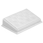Resim Aydın Decor Yerli Deri Tırnaklı Beyaz Grup Yüzük Standı (Aydın Decor) 