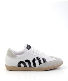 Resim Bambi Beyaz Siyah Kadın Sneaker K01179888809 