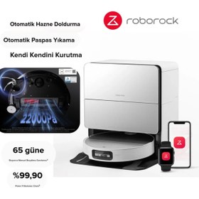 Resim Roborock 22000PA Kendi Kendini Temizleyen Tam Otomatik Vibrarise 4.0 Paspas Sıcak Su Akıllı Robot Süpürge 