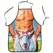 Resim Sunshine011 Eğlenceli Sheep Tasarım Önlük - Yemek, Bbq, Parti Ve Doğum Günleri İçin Yaratıcı Mutfak Önlüğü 