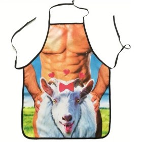 Resim Sunshine011 Eğlenceli Sheep Tasarım Önlük - Yemek, Bbq, Parti Ve Doğum Günleri İçin Yaratıcı Mutfak Önlüğü 