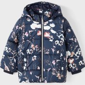 Resim name it Desenli Lacivert Bebek Yelek Nmfmay Puffer Jacket Flower 