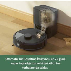 Resim Irobot Roomba 105 Combo Autoempty Robot Süpürge Ve Paspas Siyah 