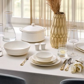 Resim Aryıldız Almada Gold 60 Parça 12 Kişilik Yemek Takımı 