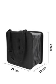 Resim RevuBaby Araba Çöp Kovası Katlanabilir Çöp Kutusu,Askılı Su Geçirmez Sızdırmaz Saklama Çantası OTO Çöp Kutusu 