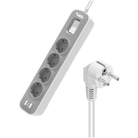 Resim Vea Ve-nova104 A Class 4'lü Anahtarlı 1.5 Metre Grup Priz 