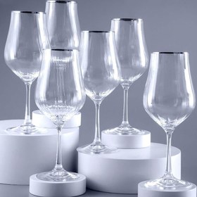 Resim Jumbo Tulipa Platin Meşrubat Bardağı 6'lı 450 ml 