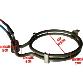 Resim Aroll Tüm Markalar Ile Uyumlu Airfryer Fritöz Rezistansı Isıtıcı 1300w - Çap 12,5cm - No3 