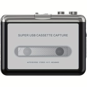 Resim HOTU Retro Kasetten Dijital Dönüştürücü Ücretsiz CD-R ile - USB-C Güçlü MP3 Dönüştürücü, Süper Bas Artırma & Otomatik Ters Çevirme, Vintage Ses Koruma ve Kayıt için Sağlam Parlak Tasarım 