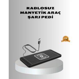 Resim Epilons Manyetik Şarj Pedi 7.5W 10W 15W Hızlı Şarj Kaymaz Tabanlı 