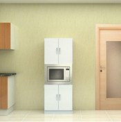 Resim +1 Drc Yapım Gökberk Gb-6003 Fırın Bölmeli 4 Kapaklı Çok Amaçlı Dolap 