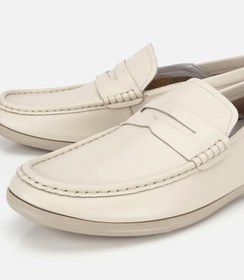 Resim HOTİÇ Erkek Deri Ekru Comfort Günlük Loafer Ayakkabı 