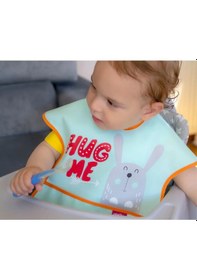 Resim Babyjem Poli Muşamba Mama Önlüğü Büyük Yeşil 