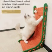 Resim Duvara monte edilmiş tasarımlı, dayanıklı keçe ve dökülmez yüzeyli, tırmanma, kazıma ve oyun için interaktif kedi oyuncakları, iç mekan kedileri için yerden tasarruf sağlayan evcil hayvan mobilyaları, kedi tırmanma oyuncakları, sağlam yapı 