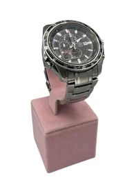 Resim Yerli Üretim Süet Kumaş Pembe Renk 13 Cm Kelepçe Saat Sergileme Standı Çok Renkli 
