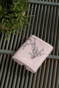 Resim Pudra Pembe Sakura Nakışlı Pamuk El Havlusu (30x50) Kigili