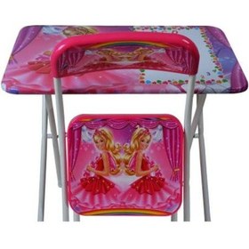 Resim Erzisepet Ders Çalışma Masası Masa Sandalye Prenses Çalışma Masası 