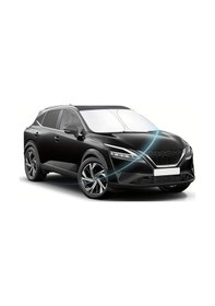 Resim Meridiangoods Nissan Qashqai J12 2010-2025 Güneşlik Uv Koruma Katlanır Tente 