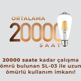 Resim Bix SL-03 6W Daylight A+ Uzaktan Kontrol ve Zaman Ayarlı Akıllı Ampül 