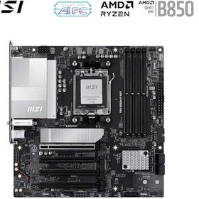 Resim Msı Pro B850m-p Wıfı, Am5 Anakart, Matx Form Faktör, Ddr5 8200mhz Oc, Hdmı Dp, 3x M.2, Usb 10gbps, 5g Lan, Wifi 7 