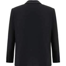 Resim Siyah 4 Drop Relaxed Fit Rahat Kesim Yünlü Takım Elbise - 4 Drop Relaxed Fit / Siyah / 52 