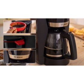 Resim Bosch filtre kahve makinesi ComfortLine , Aroma+, aroma korumalı cam sürahi, 1,25 l, 10 – 15 fincan 