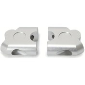 Resim Chuangyinshop Motorcycle Modifiye Elcik Yükseltici Kodu Sandblasted Oxidized Bright Silver 